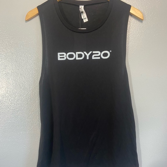Body 20 Other - Body 20 Black‎ Tank Top with White Text